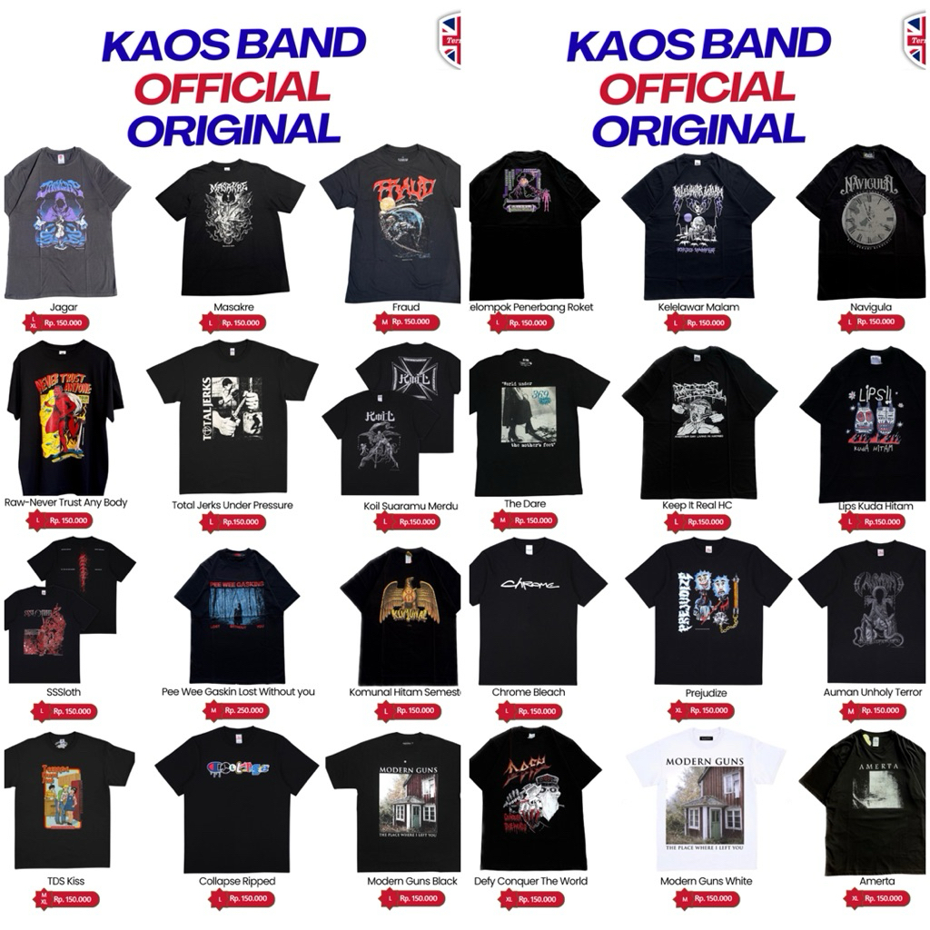 t shirt band official merch original morfem tds seringai the adams