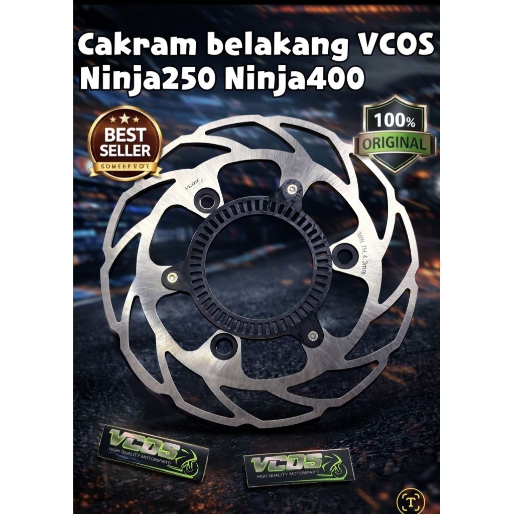 VCOS Cakram Belakang Ninja250 Ninja400 ABS non ABS disc belajkang ninja250r ninja 250 fi z250 fi