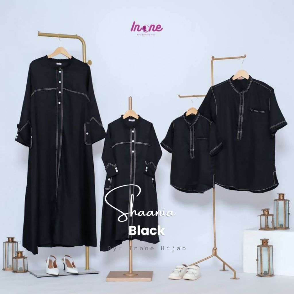 Abaya Shania Abaya Sarimbit Lebaran Abaya Untuk Lebaran Abaya Benang  Timbul Abaya couple Keluarga