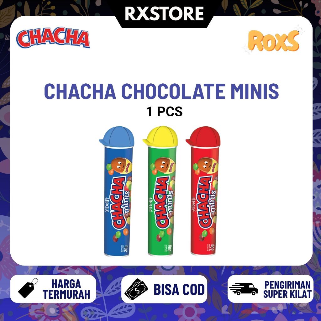 [RX] Delfi Chacha Minis Tube Chocolate 30 Gram Delfi Minis Chacha Tube Isi 30 Gram 1 Pcs Minis Tube 