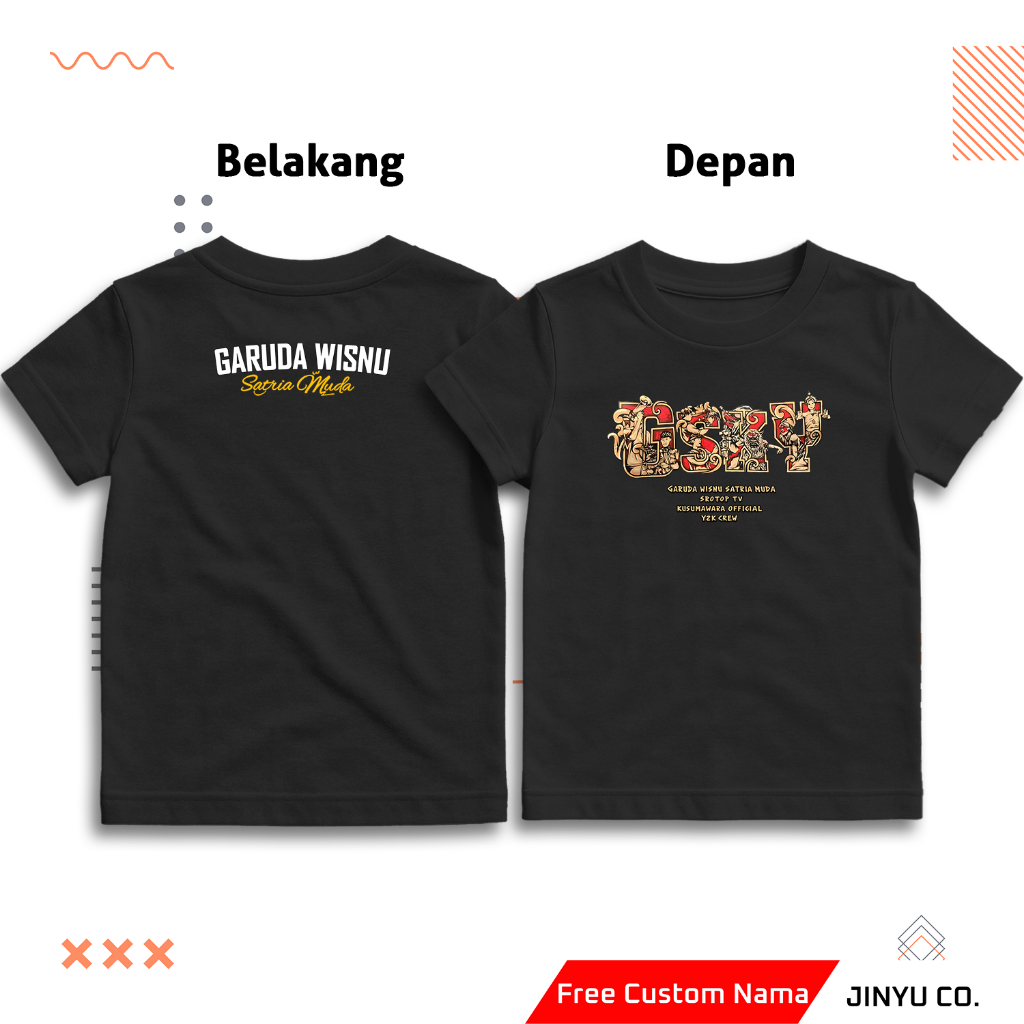 Kaos Anak | Kaos Anak Gsky Terbaru | Kaos Anak GWSM terbaru | Kaos Anak Gsky Terbaru Depan Belakang