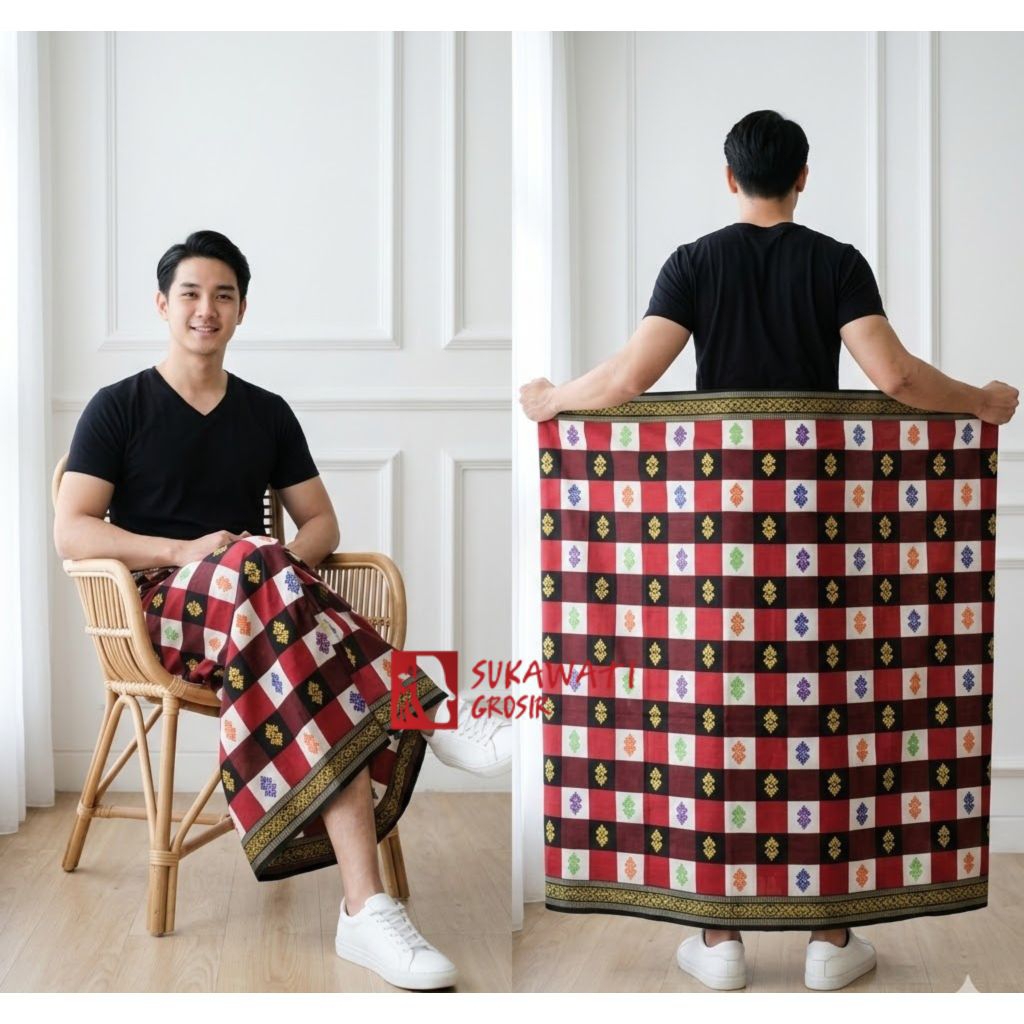 Sarung Catur Bali Motif