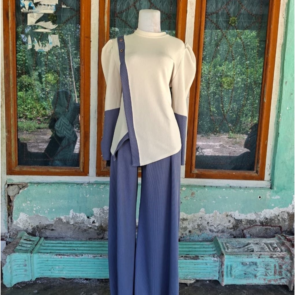 setelan celana knit