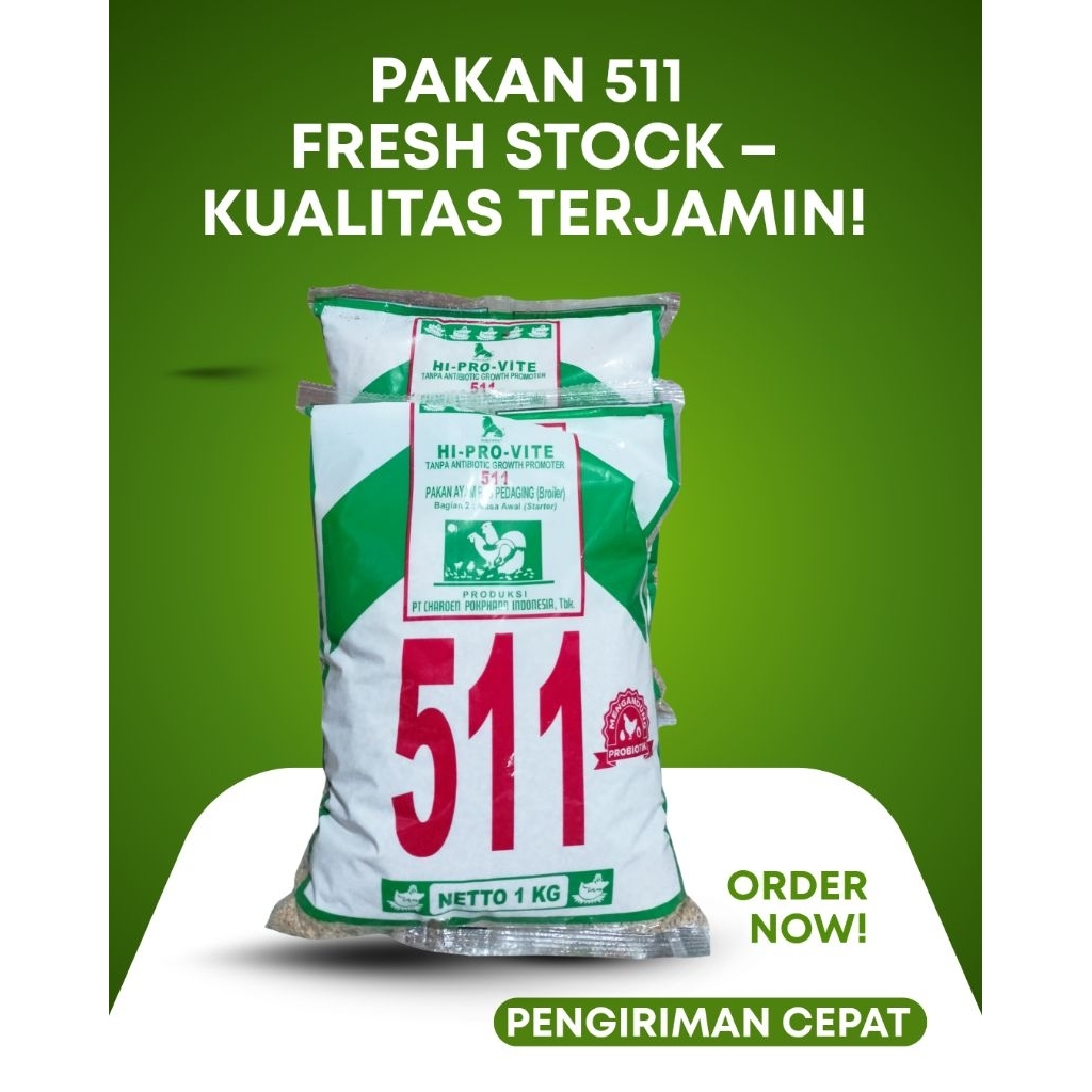 511 Pakan Ayam Starter DOC – Voer Anak Ayam Pertumbuhan Cepat & Sehat