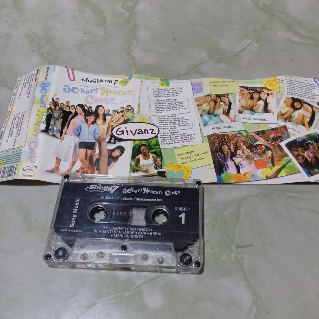 kaset pita SHEILA ON 7 - 30 Hari mencari cinta