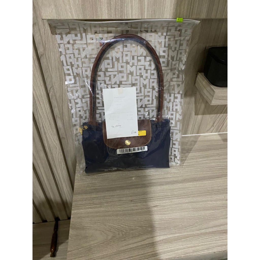 Preloved Tas Longchamp Tas LC Medium Marine Navy Original Tas kantor Tas casual tas santai