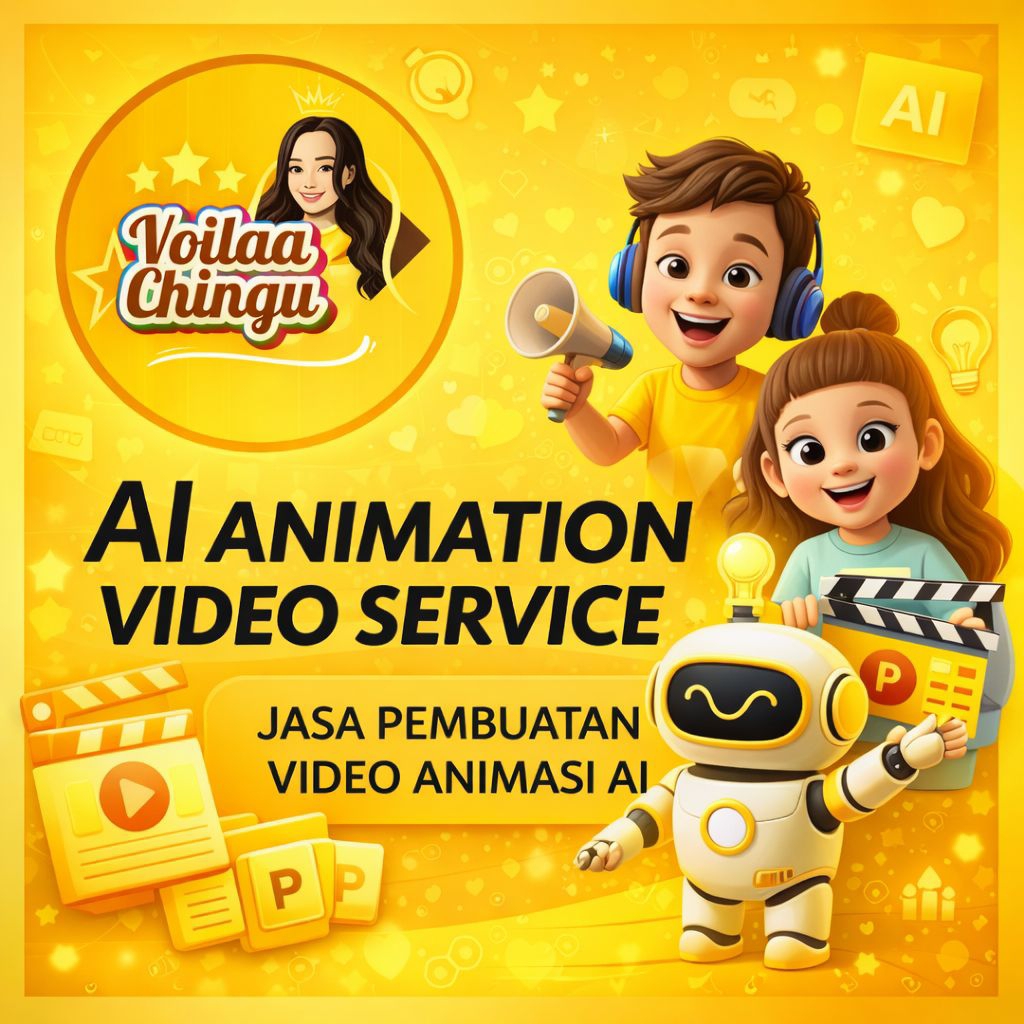 Edit Video Animasi AI (Alternatif: Juga Bisa Canva)