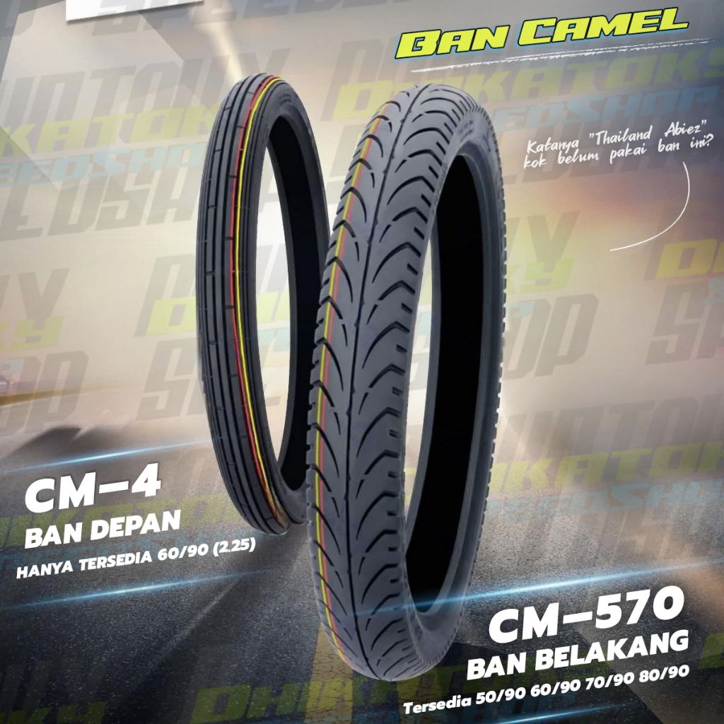 Ban CAMEL Motif Battlax Ring 17 | 50/90 60/90 70/90 80/90 | Original Thailand