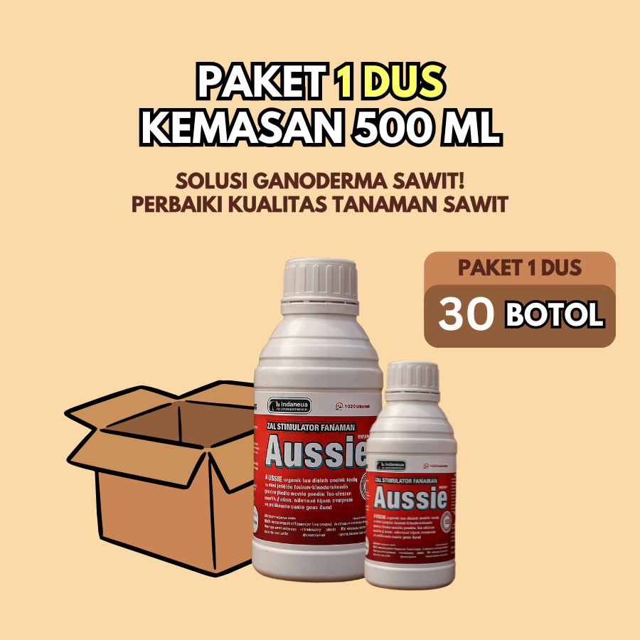 AUSSIE Paket 1 Dus Pupuk Sawit 500ml | Booster Nutrisi Sawit Obat Ganoderma 30 Botol Hemat