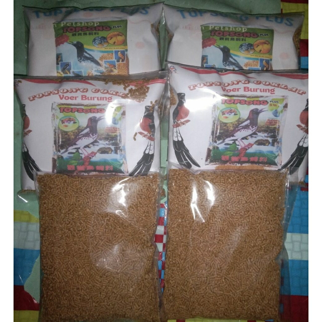 Pur Pakan Burung Top song Kacer jalak murai dll warna Kuning