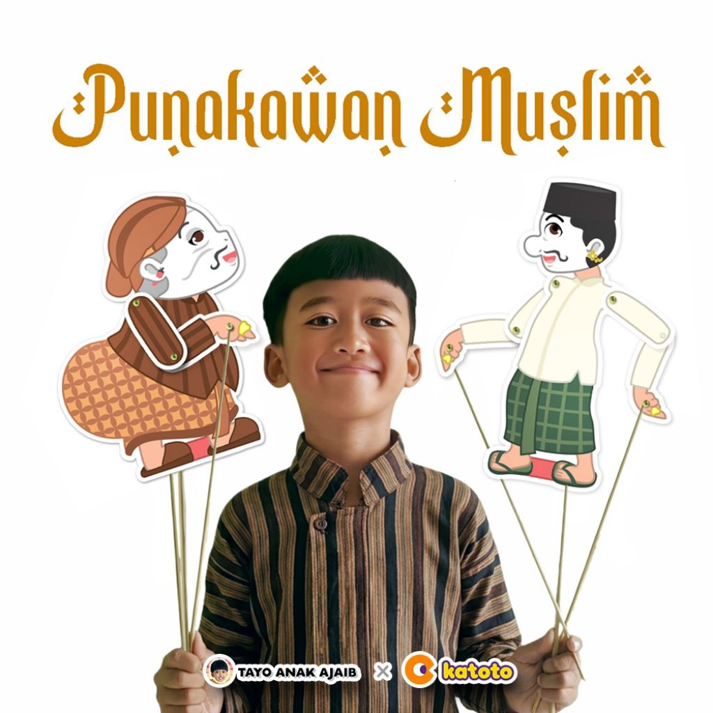 Wayang Punakawan Muslim TAYO X Katoto – DIY Wayang Kertas Semar Gareng Petruk Bagong | Mainan Edukas