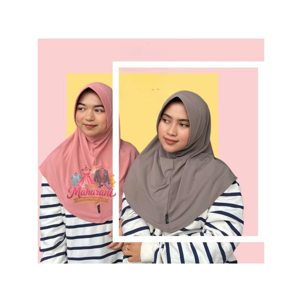 BERGO CHR L DAN M PREMIUM - Hijab Instan Jersey BEST SELLER HIJAB CHR M | HIJAB SPORT BAHAN JERSEY S