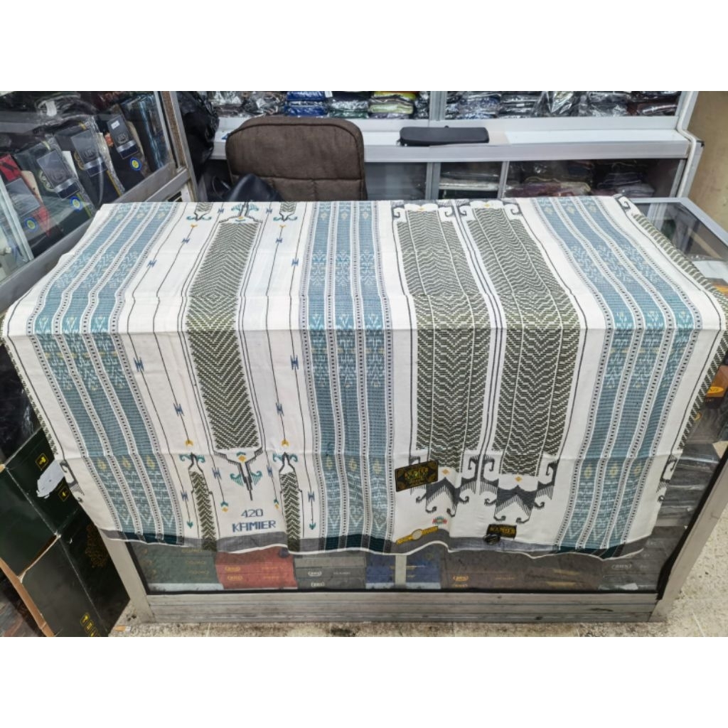 COD Sarung Tenun Full Sutera Kamer Kamier Super 420 Original Motif BHS MPM  edisi 3357