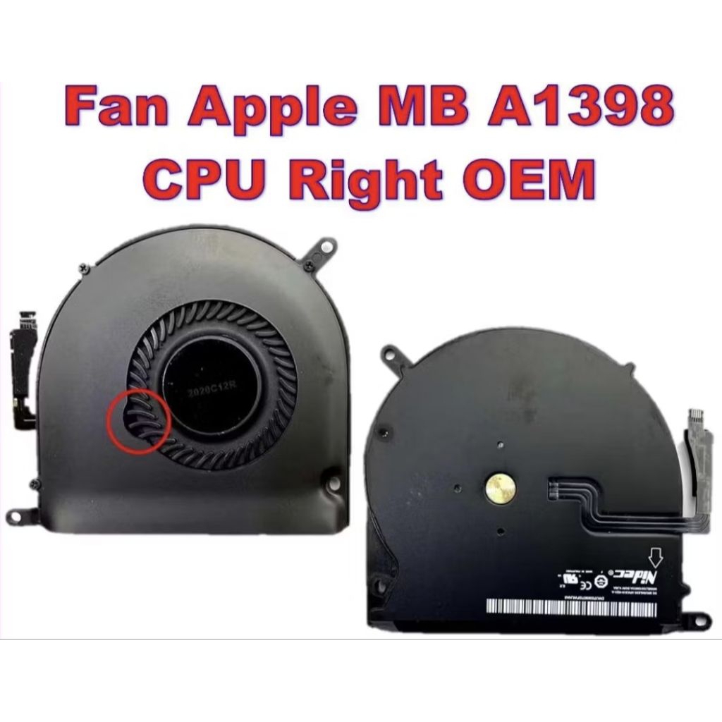KIPAS MACBOOK PRO A1398 ORIGINAL SECOND NORMAL
