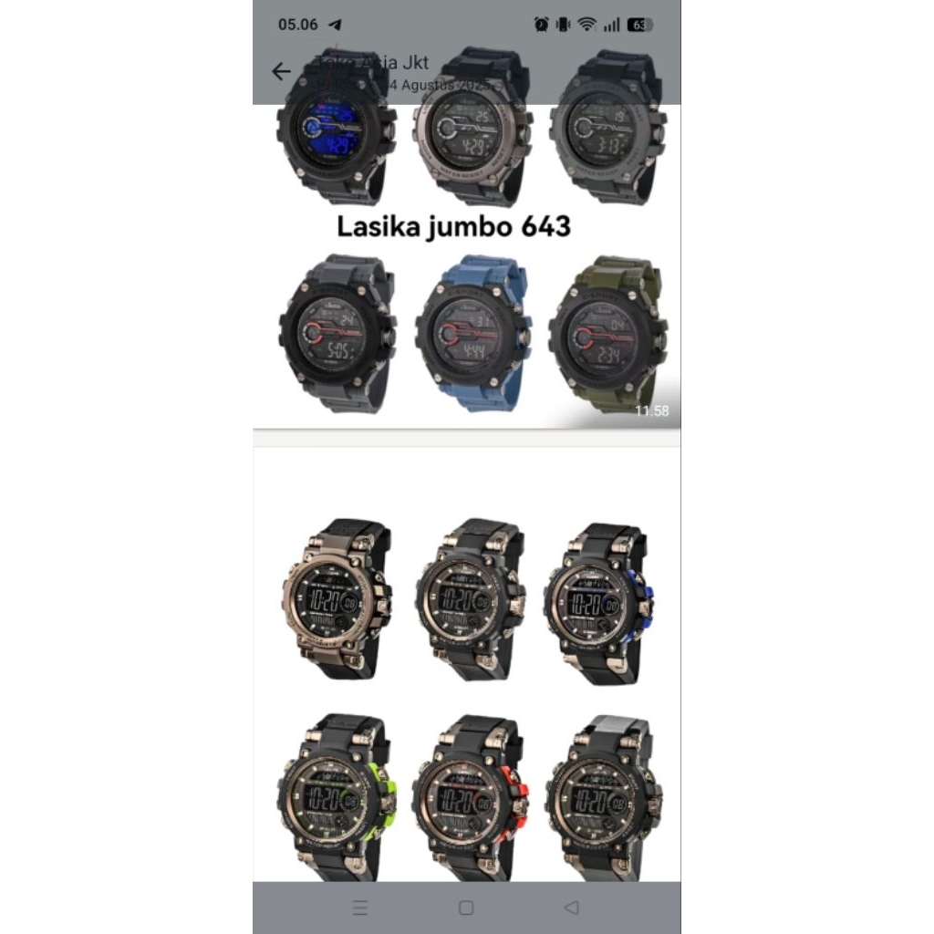 Jam Tangan Pria Sport Anti Air