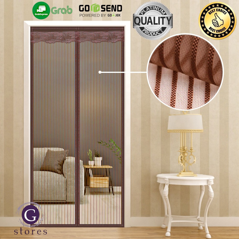 Tirai Pintu Anti Nyamuk Jaring Bernafas