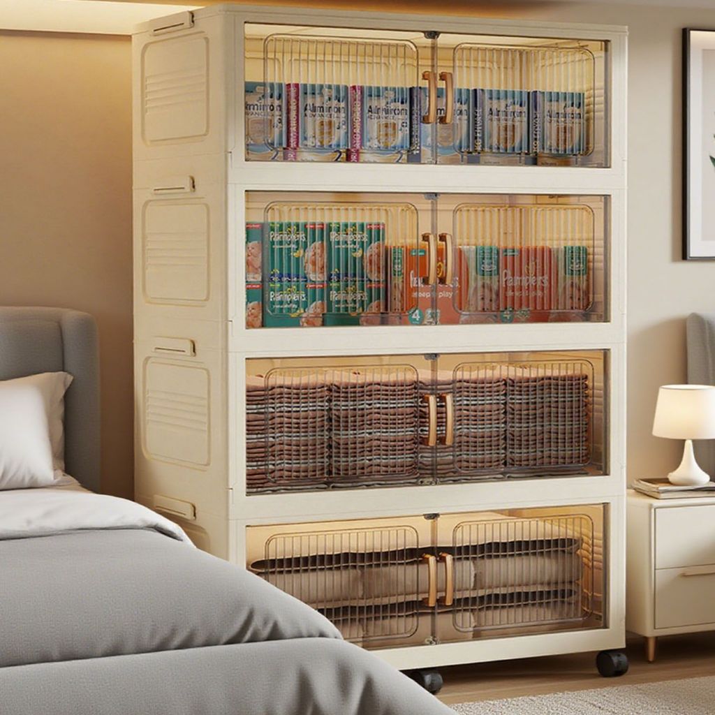 COD Lemari Plastik Susun Jumbo Wardrobe Storage Lemari Lipat Plastik Susun Lemari Plastik Baju Plast