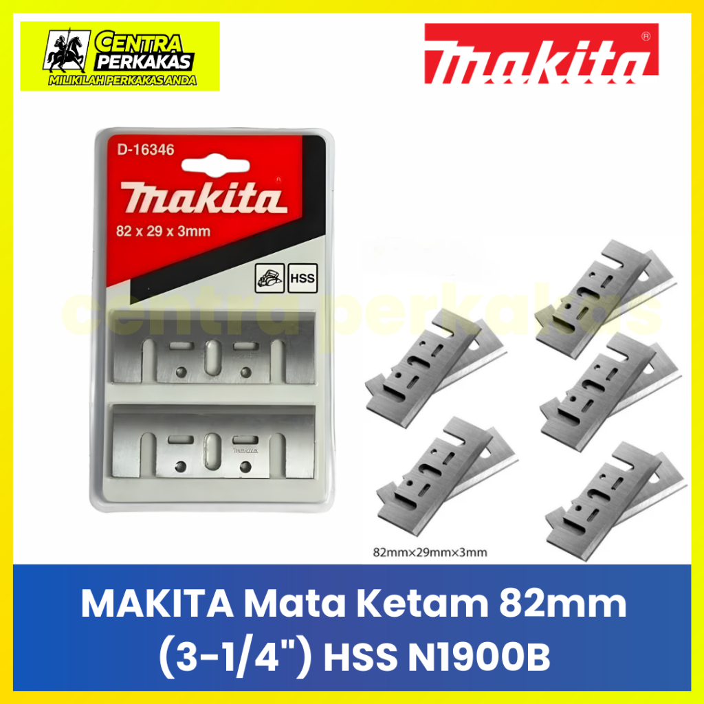 Makita Mata Pisau Serut/Mata ketam 82mm HSS TCT Original - Sparepart Mesin Planer 1900B N1900B