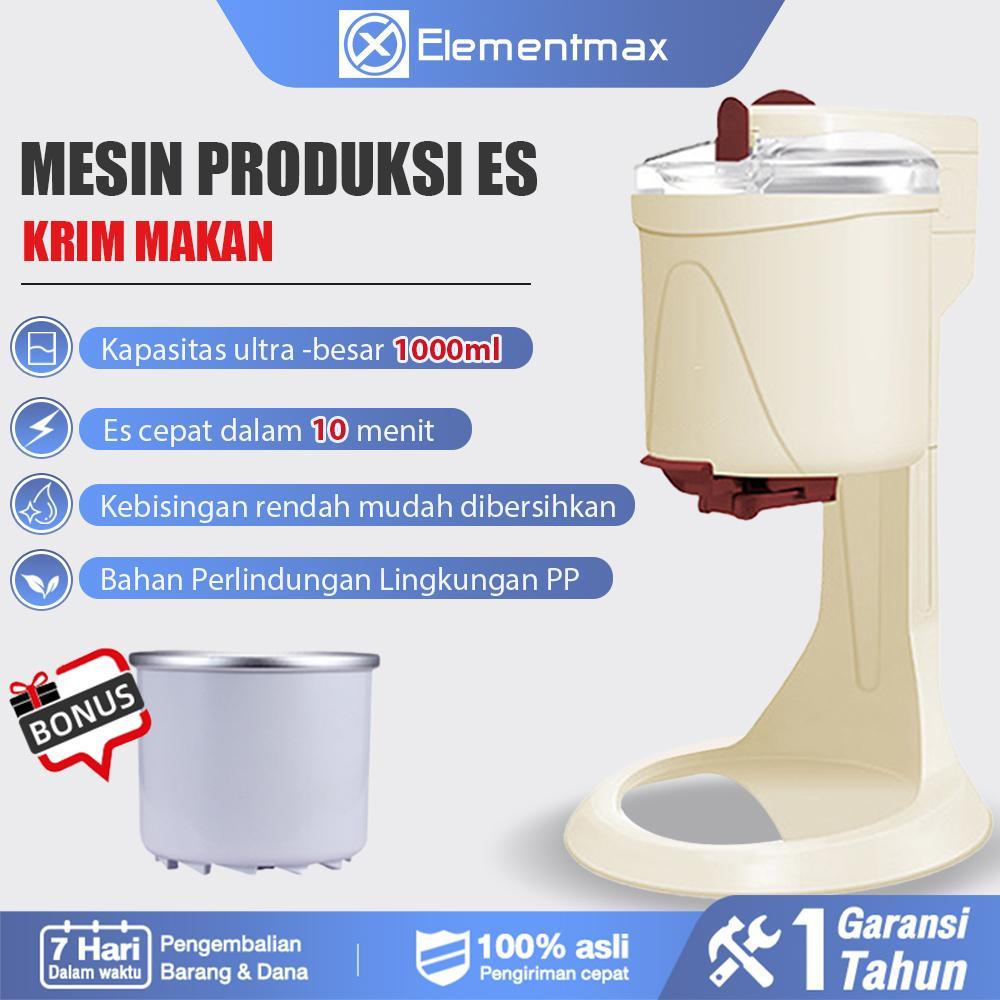Elementmax Mesin Es Krim Kerucut Multifungsi, Mesin Es Krim Buah Diy Anak-anak Rumah Tangga, Mesin K