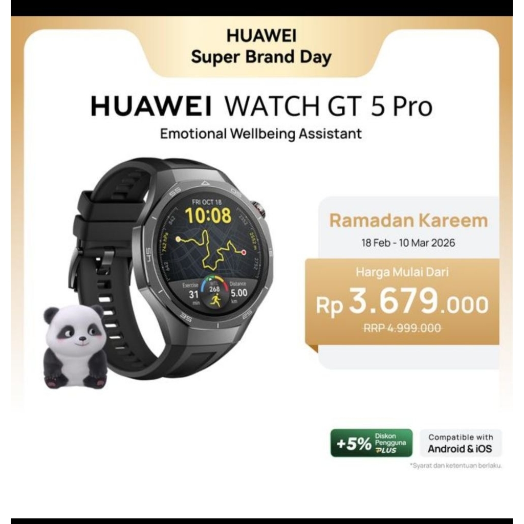 Huawei watch gt 5 pro black 46mm new n ori