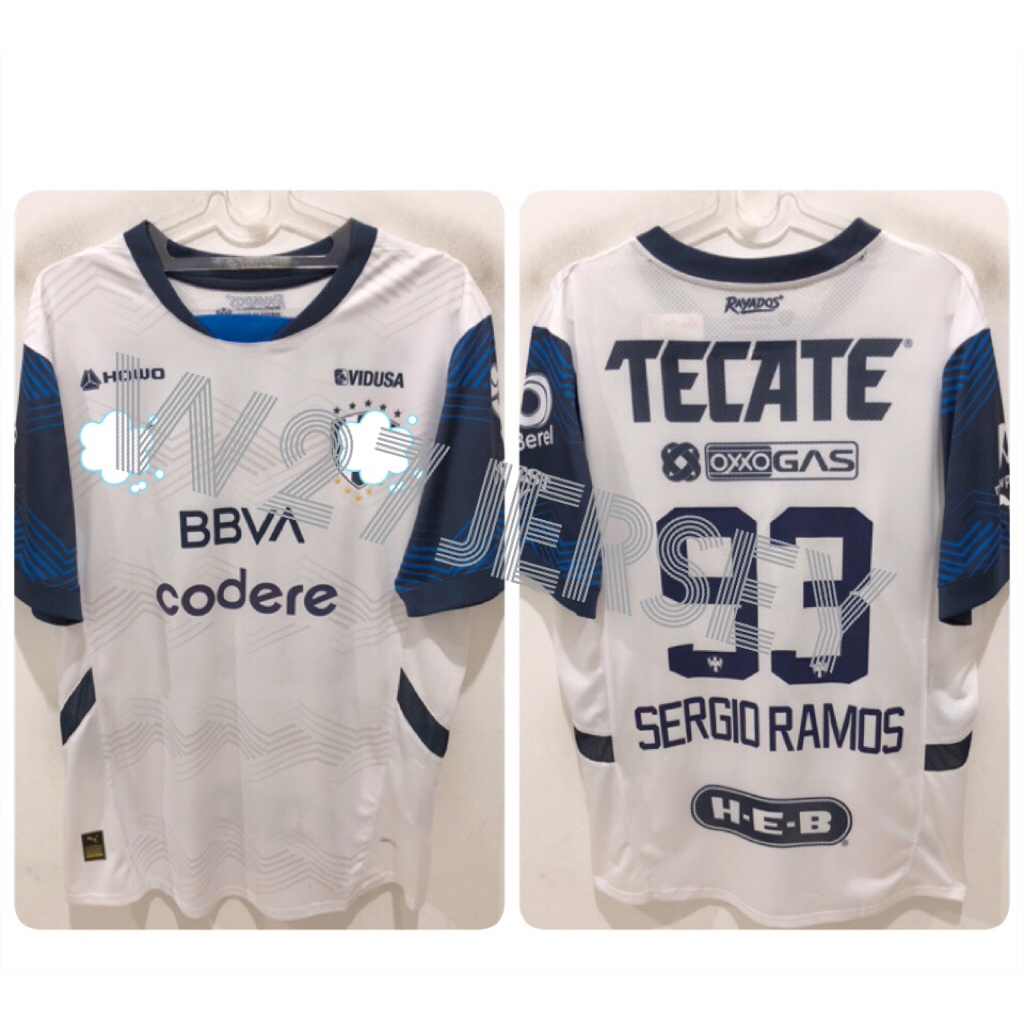 JERSEY PLAYER ISSUE - MONTERREY AWAY 2024-2025 name player Sergio Ramos