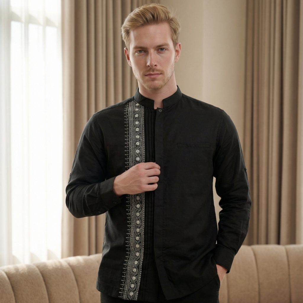 Shafira | Gael Menswear | Koko Tangan Panjang Pria | Bahan Cotton