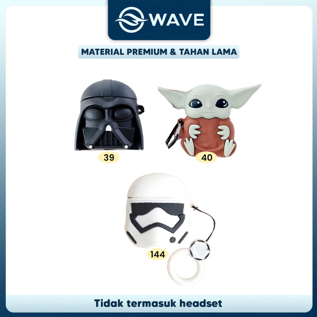 [ATP] Case Airpods Gen 1 2 3 Pro Model Baby Yoda Cover Silicone inpods i12 i13