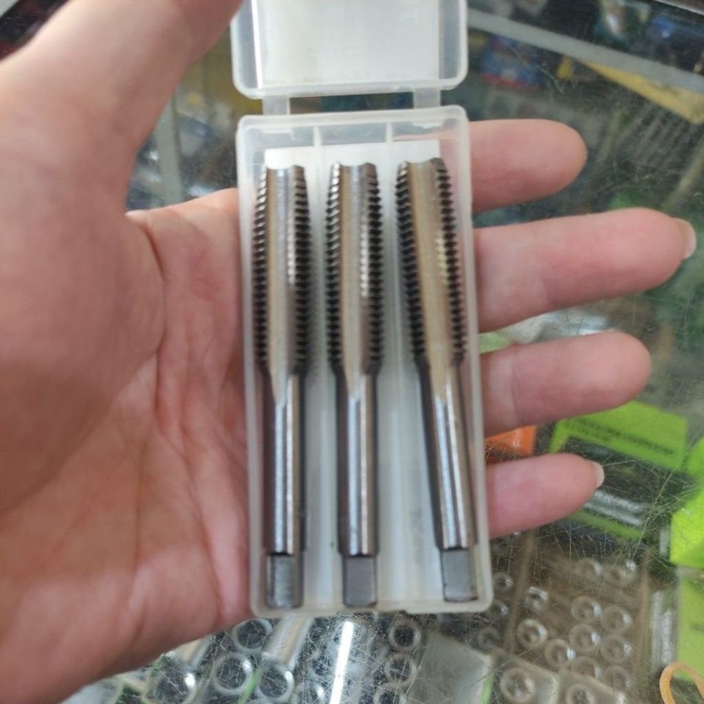 hand tap set tekiro m12x 1.5 /hand tap isi 3pc tekiro M12x1.5 tekiro