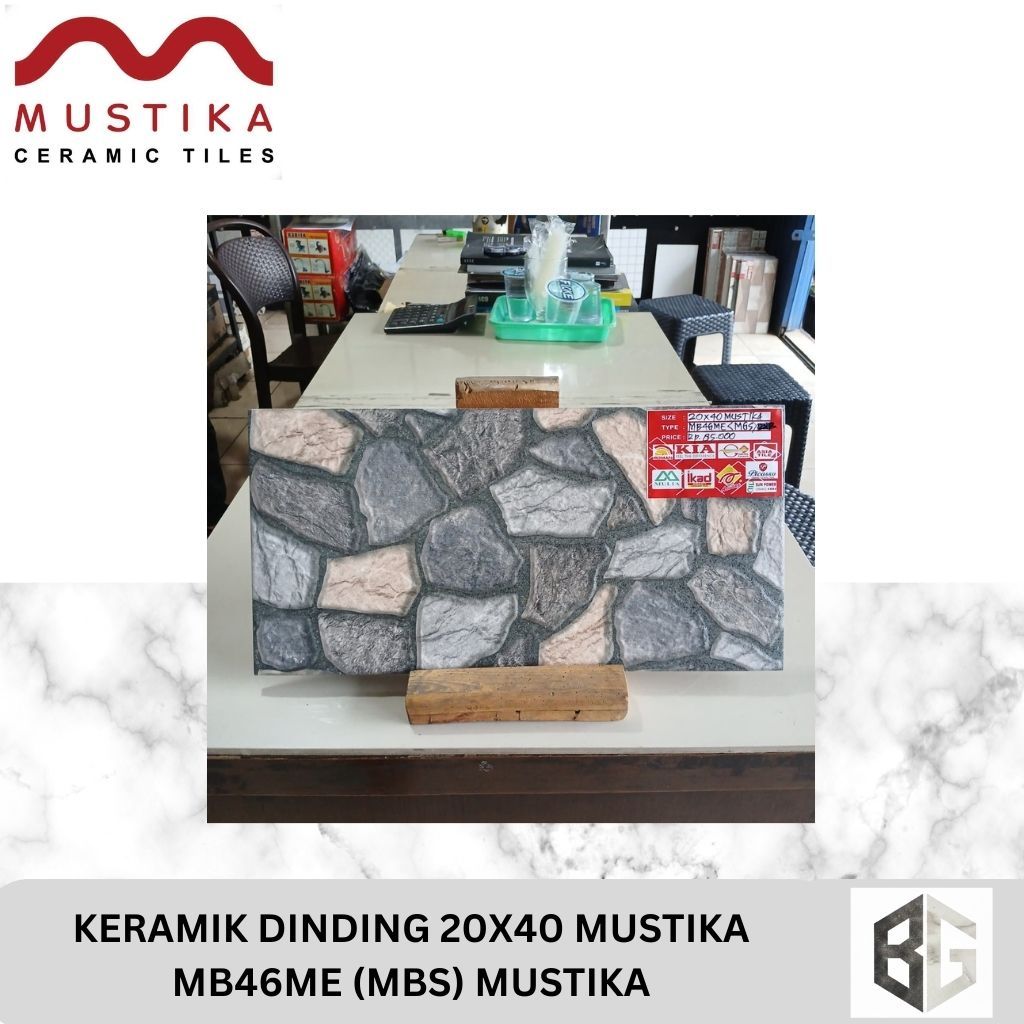 KERAMIK DINDING 20x40 Mustika MB46me (MBs) Mustika