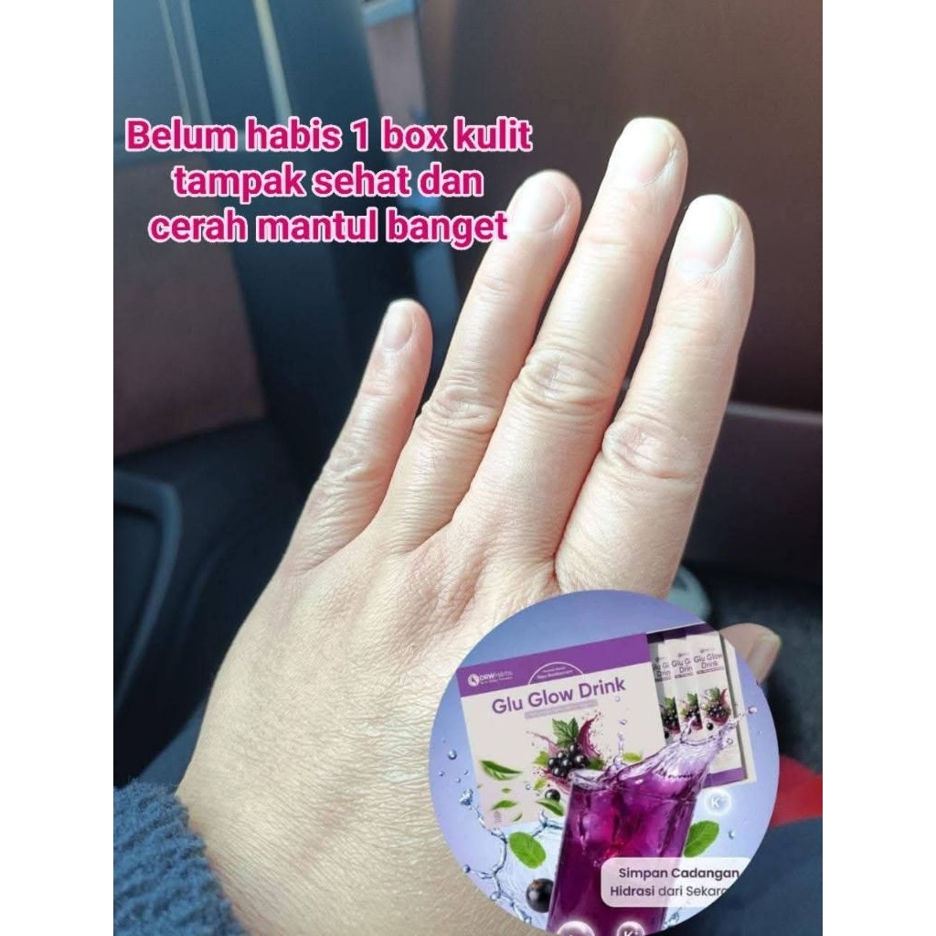 Drw Skincare Glu Glow Drink - Minuman Mengandung Glutathione & Vitamin C Bantu Cerahkan Kulit Dari D