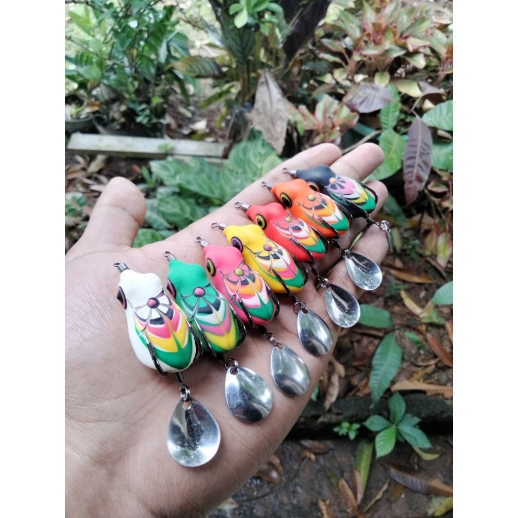 SOFT FROG 4CM EKOR MERAK-UMPAN CASTING KODOK KODOKAN