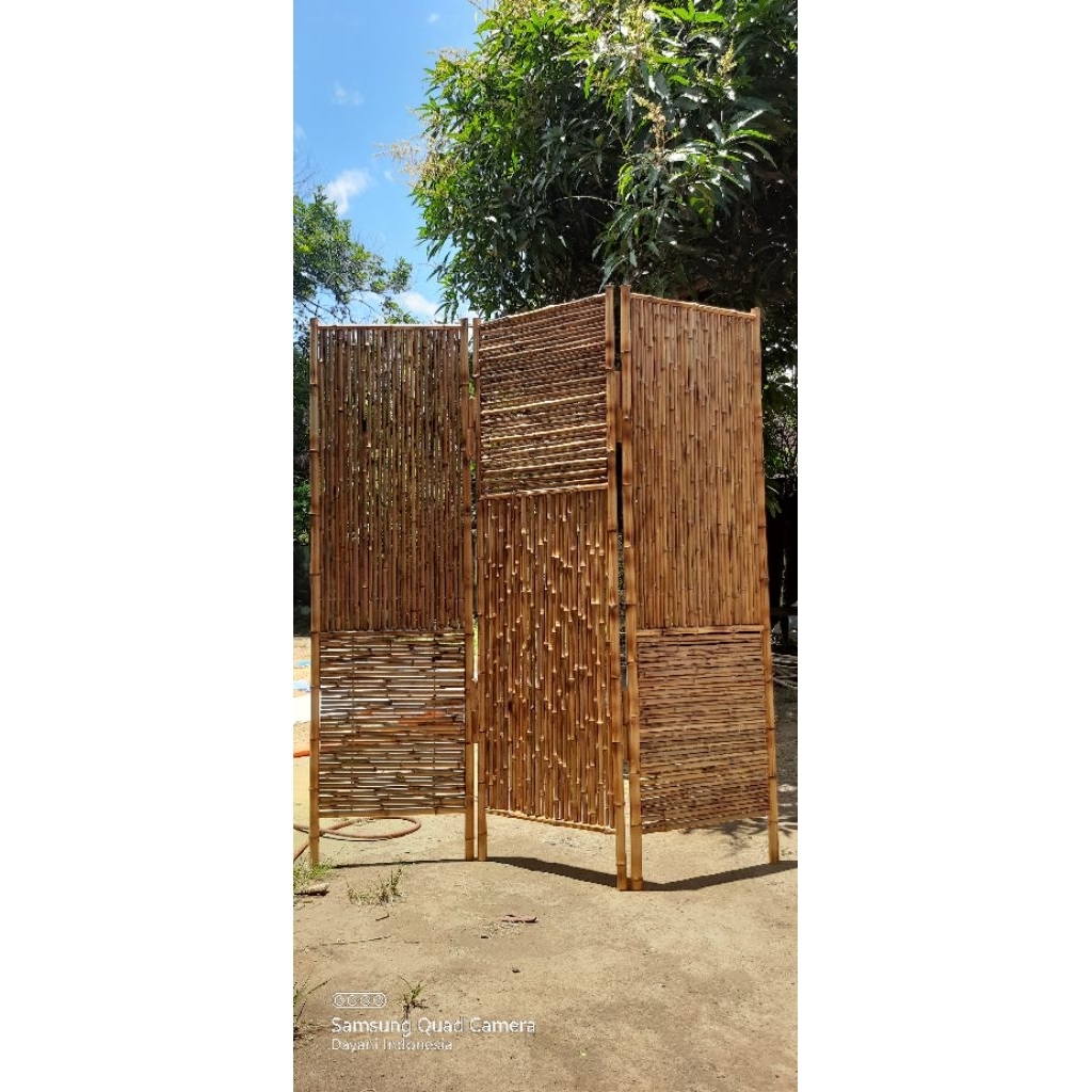 Partisi Ruangan/Pembatas Ruangan/Penyekat Ruangan dari Bambu/Sketsel Ruangan Dayani Indonesia