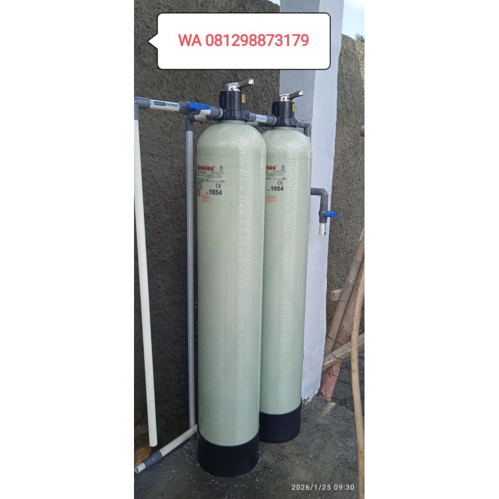 filter air minum ro dan tabung filter air frp 2 unit  include pemasangan