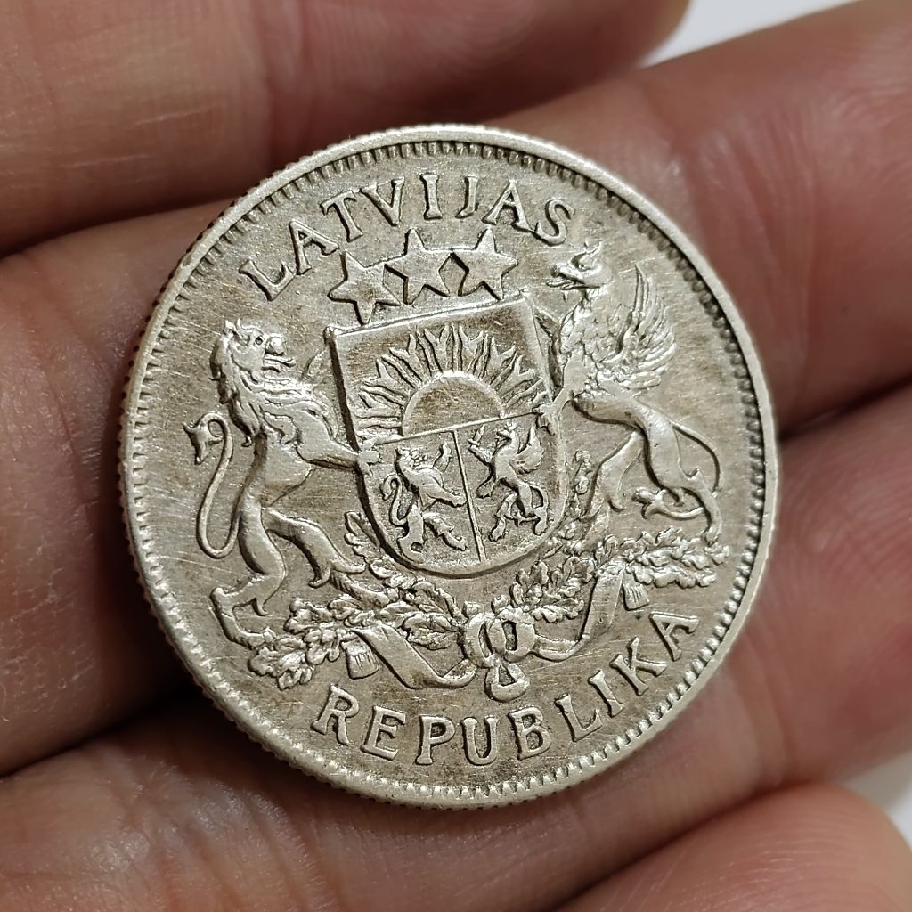 koin silver 2 Lati Latvia koin perak