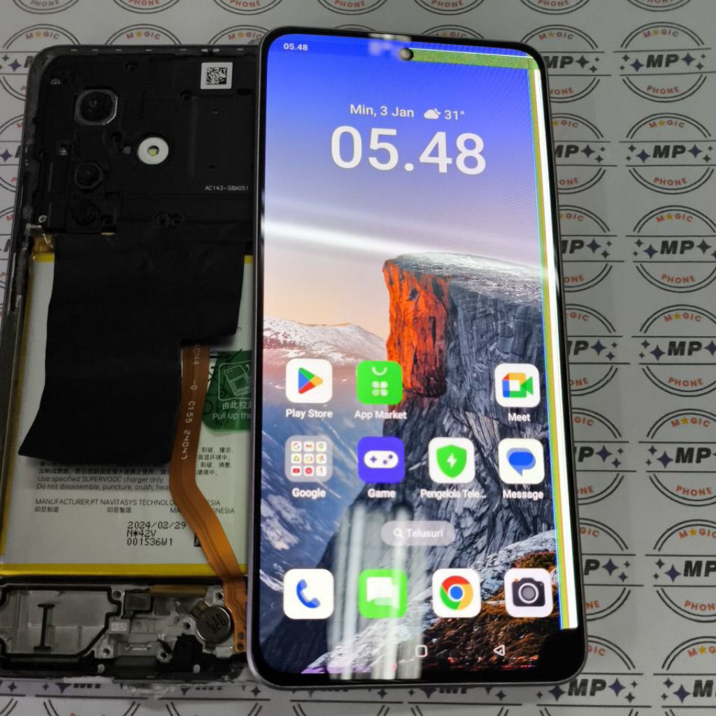 LCD FULLSET FRAME OPPO RENO 11F 5G AMOLED ORIGINAL COPOTAN MINUS