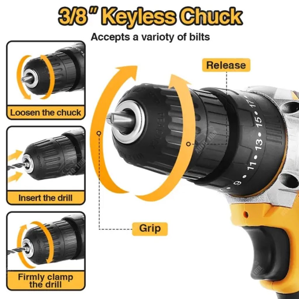 Dewalt Asli Bor Dcd996 20V Impact Hammer Kit Tanpa Kabel Tanpa Sikat Kit Perkakas Listrik Tanpa