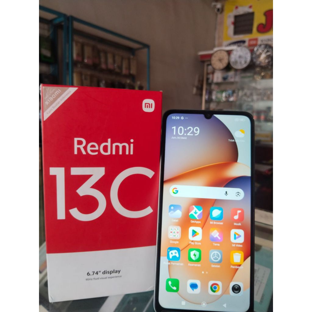 HP SECOND MURAH BERGARANSI REDMI 13C RAM  8+4/256 KOTAK