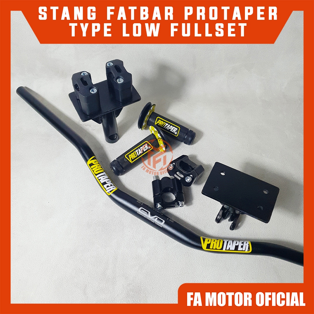 Stang Protaper EVO Type Low Fullset Dudukan RBT Tebal 6Mm Untuk Honda Yamaha