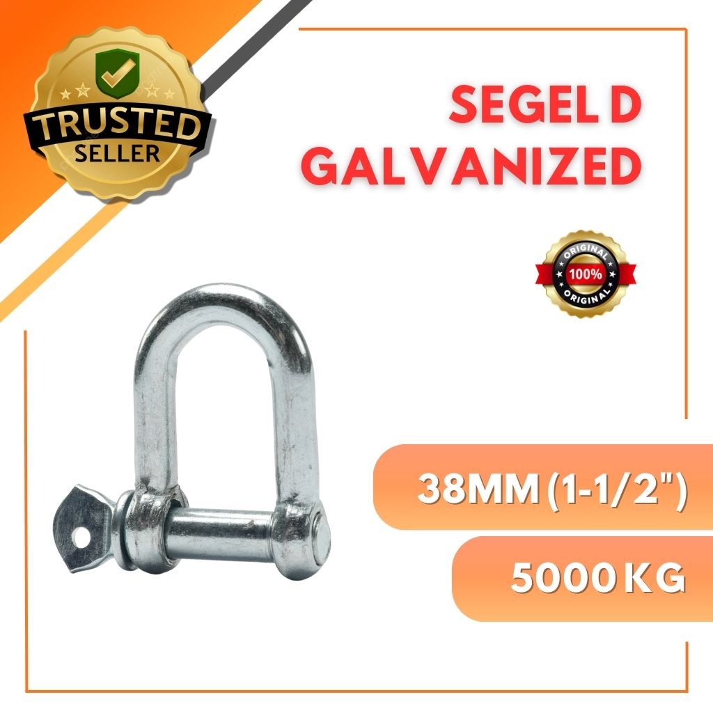 Segel D Galvanized 38MM-50MM/ Shackle D Galvanized 38MM-50MM