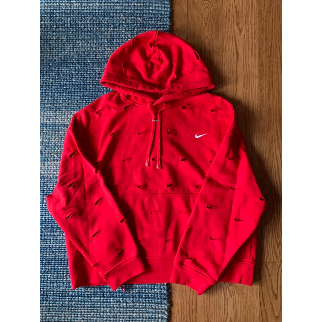 Private Eyes - Nike X Jacquemus Red Swoosh Logo Hoodie