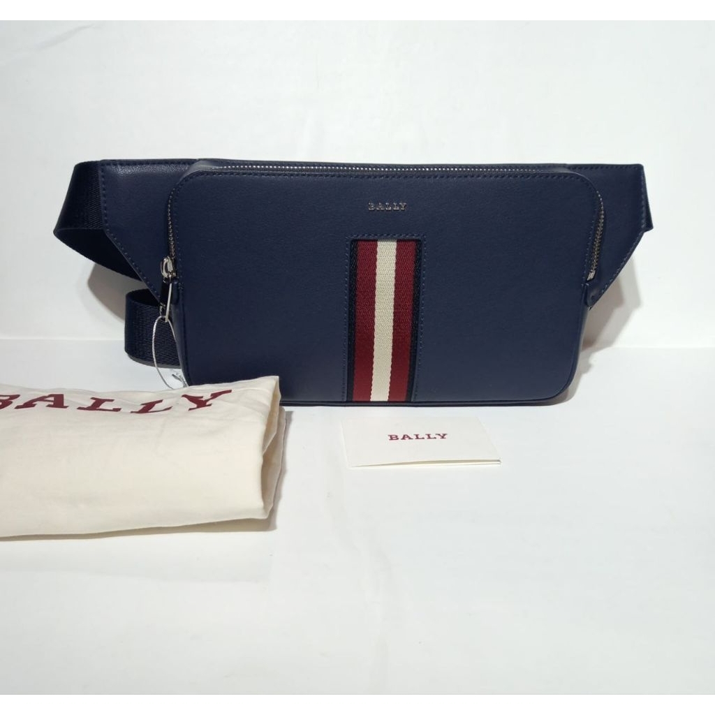 BALLY Ha*lsy  bumbag waistbag stripeblack & navy