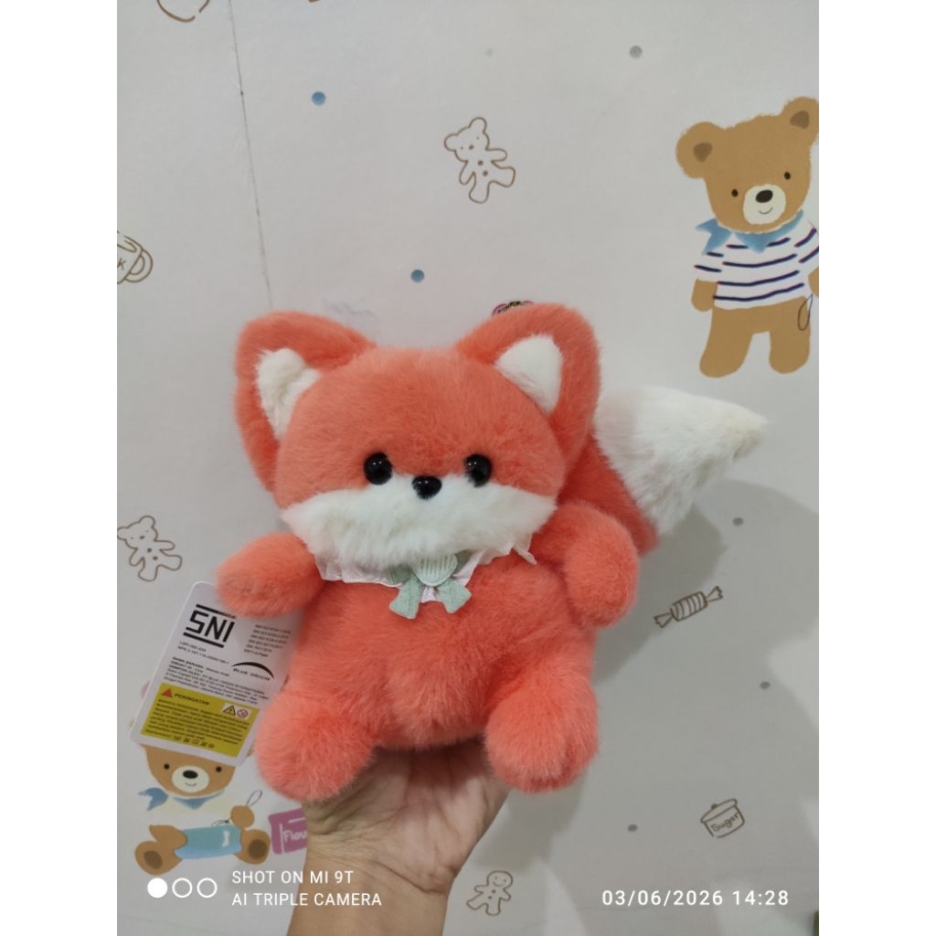 boneka rubah fox mini funifun capit oh some kkv