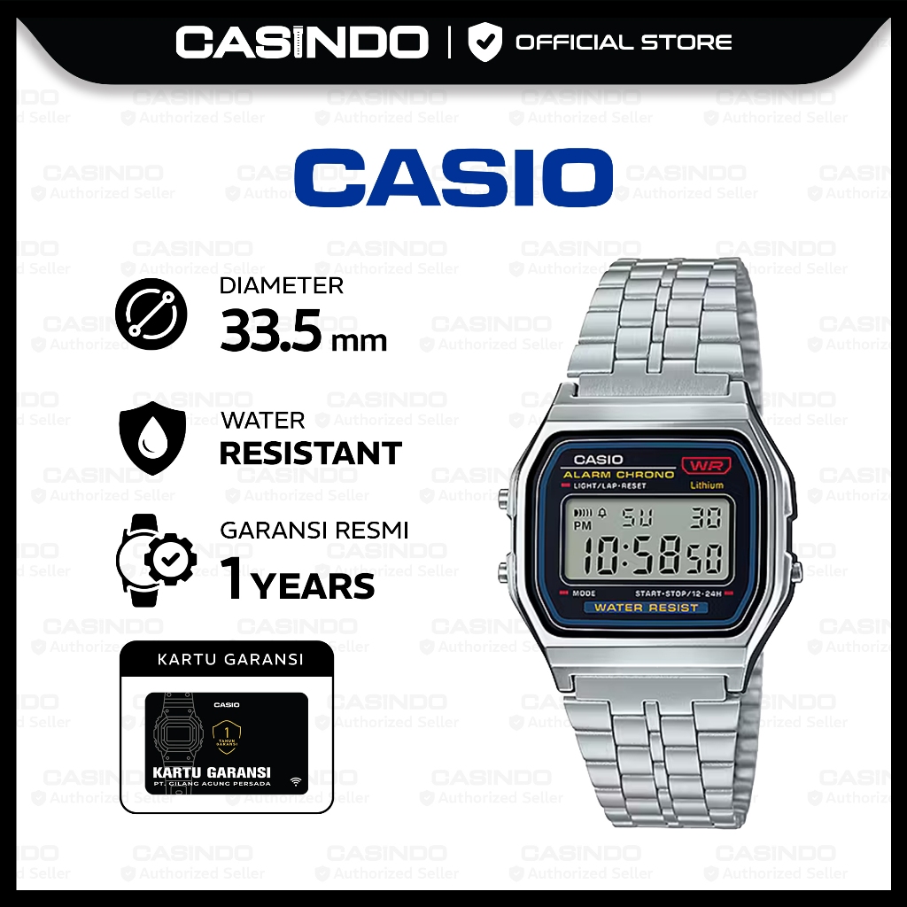 Casio Jam Tangan Pria A159W-N1DF