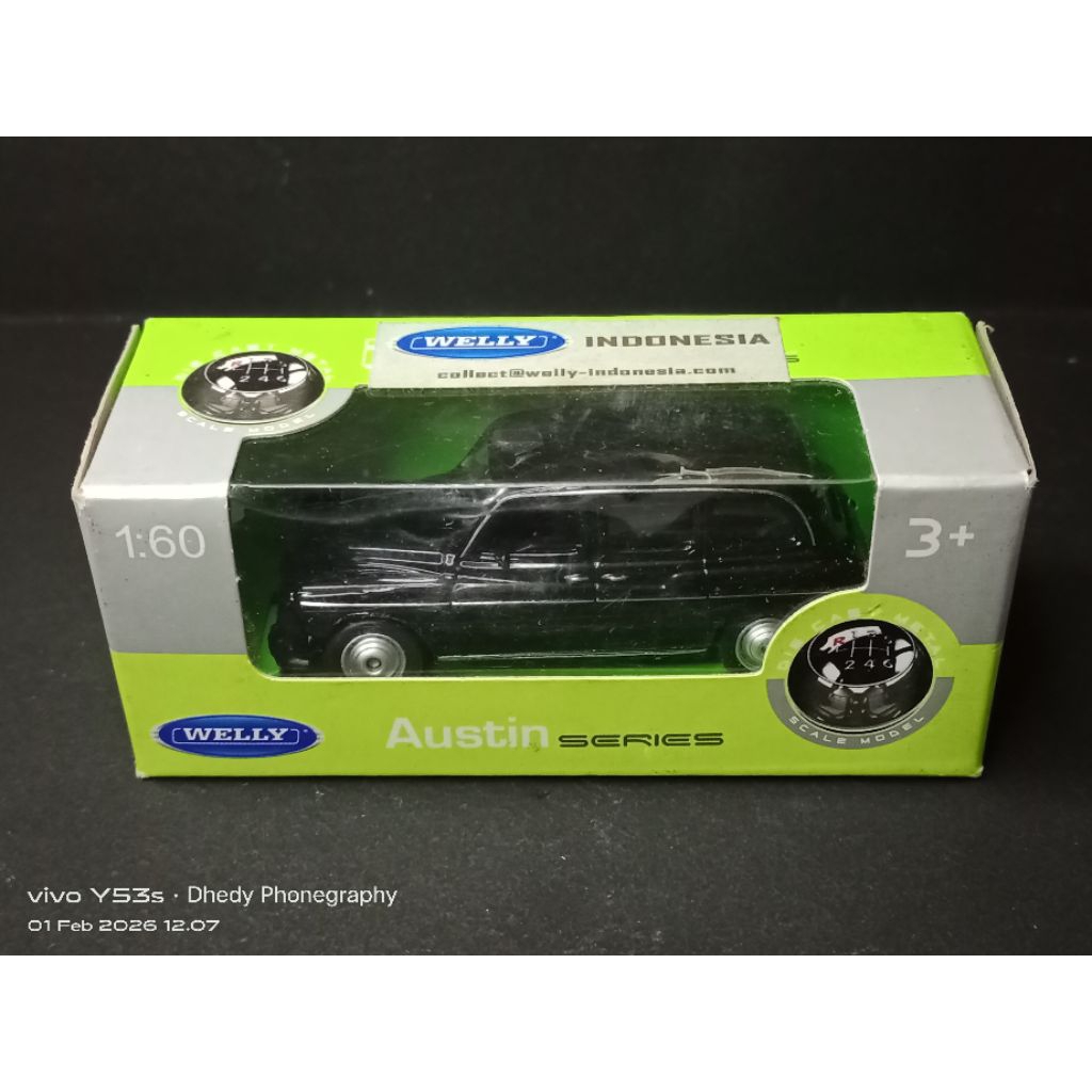 Welly Austin Series London Taxi Black Hitam