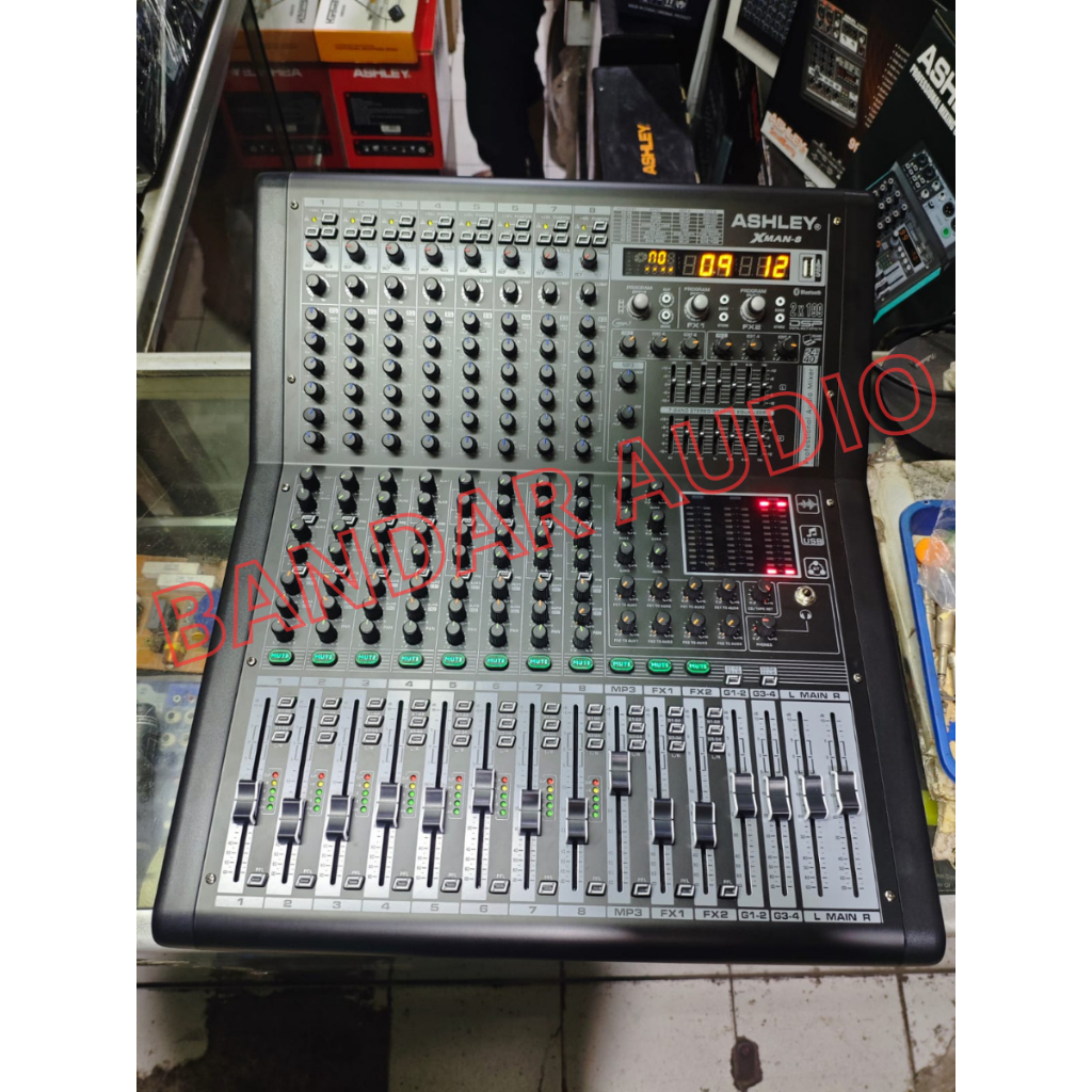 Mixer Ashley Xman-8 8 Channel 199dsp Mixer Ashley 8 Channel Original