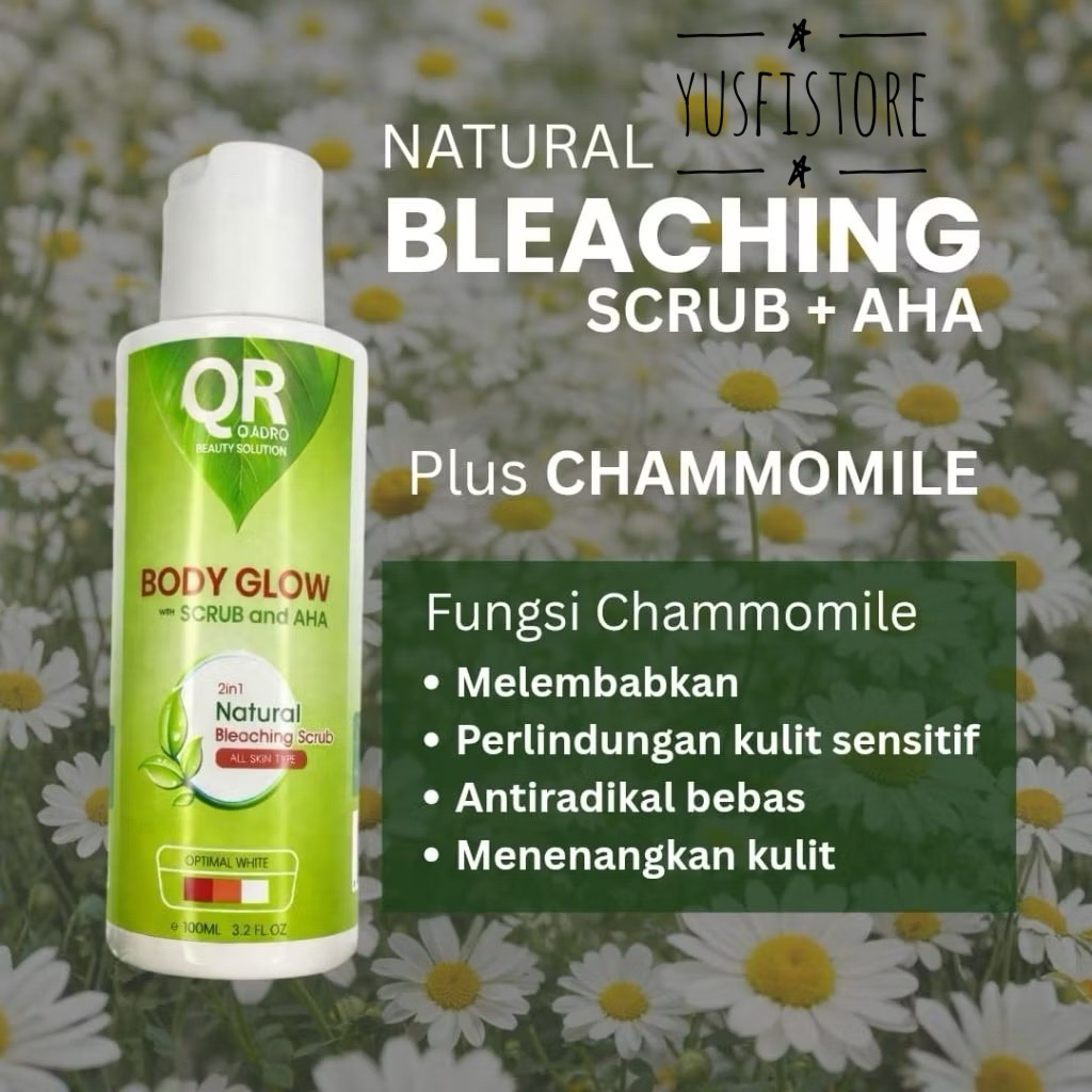 Quadro Bleaching Badan + Scrub Badan + AHA [100ML]