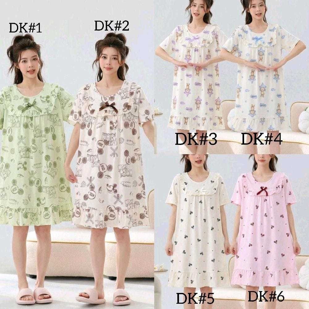 NC - PIYAMA DASTER MOTIF LUCU BAHAN KAOS LEMBUT ADEM