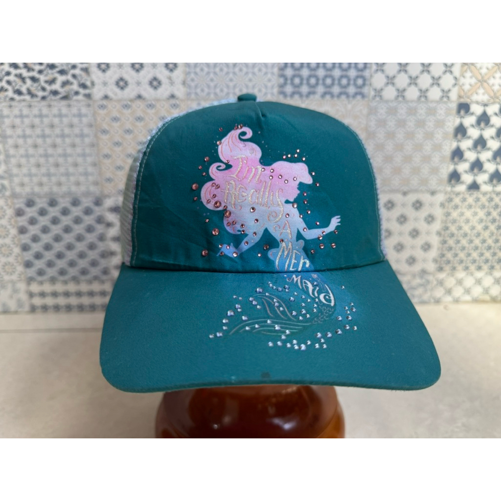 Topi Second Brand Branded Green Pink Mermaid Blink By Disney Official Merch Original