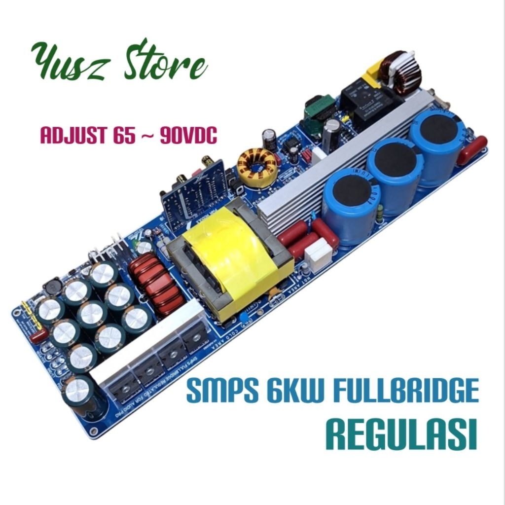 SMPS 6KW 90VDC Fullbridge Regulasi Adjust 65v 75v 80v 85v 90v 6kVA power supply
