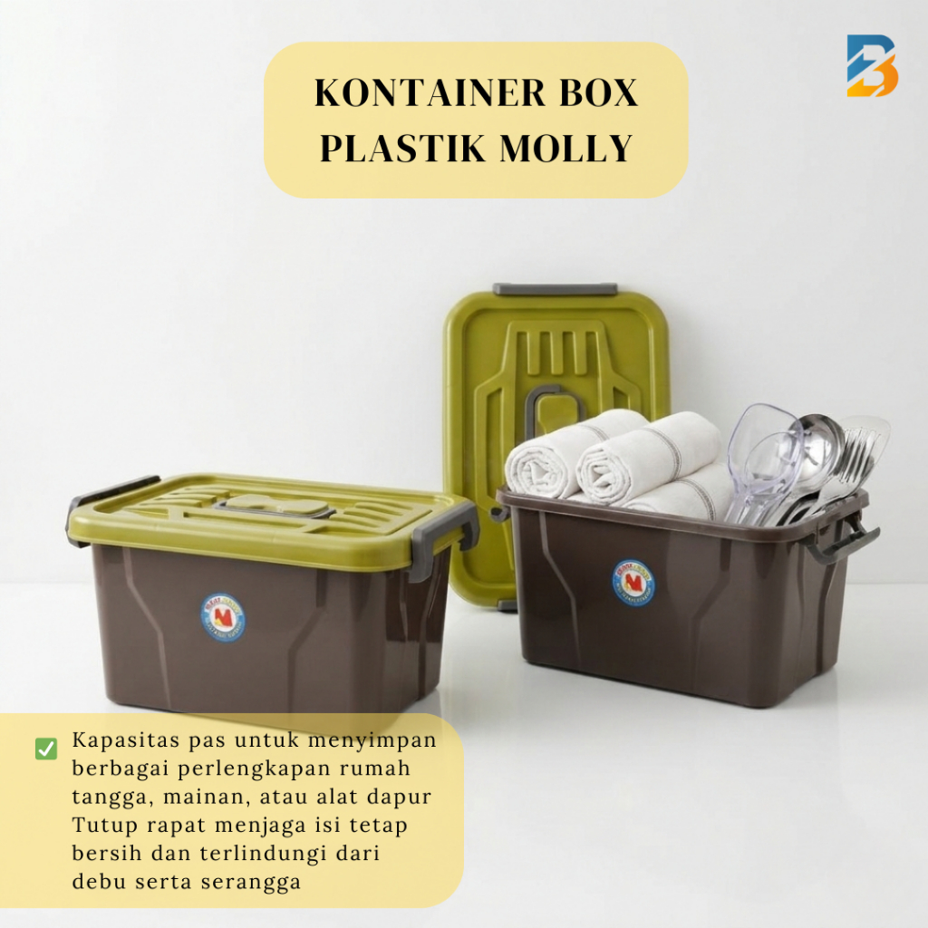 Kontainer Box Hampers / Container Baju 25 Liter Kotak Kokoh